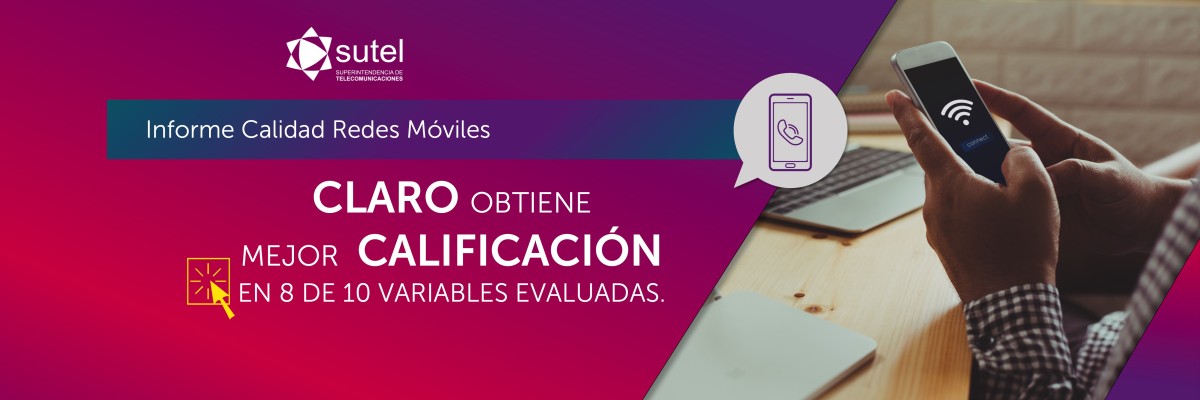 Banner Informe Calidad Opensignal - SUTEL