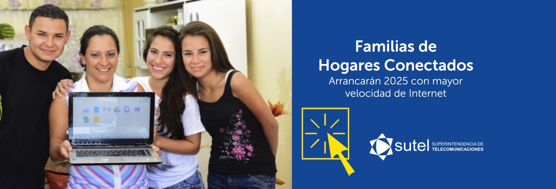 Banner Familias de Hogares Conectados con más velocidda de Internet Banner Familias de Hogares Conectados con más velocidda de Internet