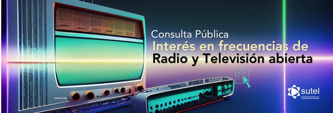 Banner Consulta Pública frecuencias Radio y TV Banner Consulta Pública frecuencias Radio y TV