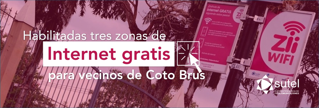 Habilitadas 3 zonas de Internet gratis para los habitantes de Coto Brus Habilitadas 3 zonas de Internet gratis para los habitantes de Coto Brus