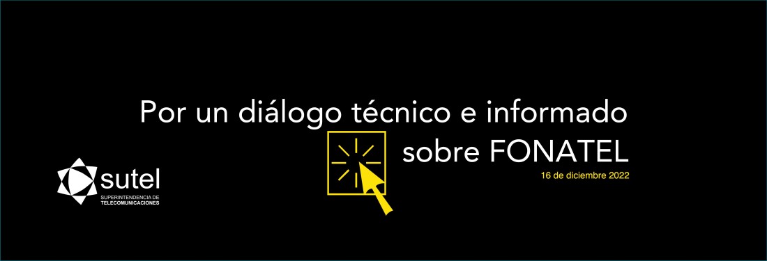 Banner por un diálogo técnico e informado sobre el cierre de la brecha digital Banner por un diálogo técnico e informado sobre el cierre de la brecha digital