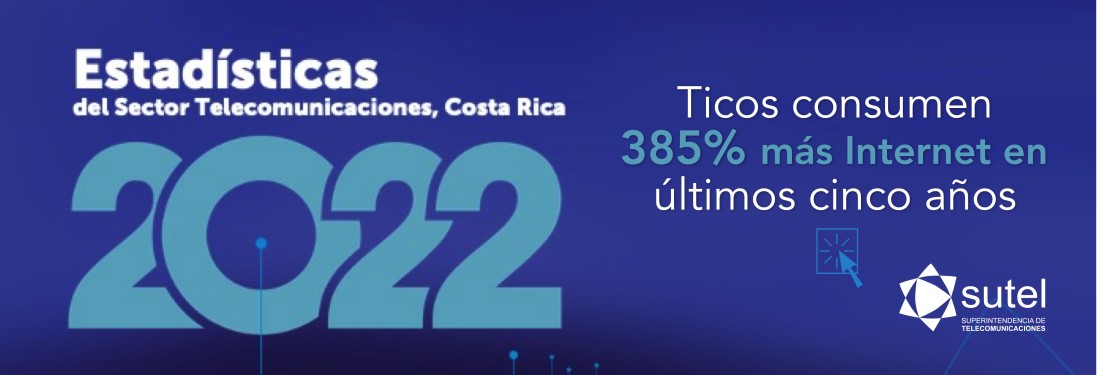 Banner Estadísticas del Sector Telecomunicaciones, Costa Rica 2022 Banner Estadísticas del Sector Telecomunicaciones, Costa Rica 2022