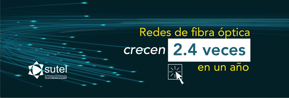 Banner Redes de fibra óptica crecen 2.4 veces en un año Banner Redes de fibra óptica crecen 2.4 veces en un año