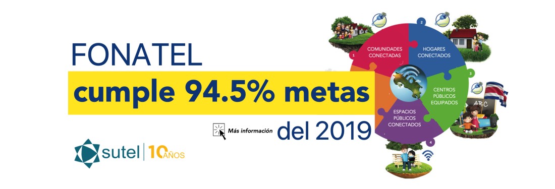 FONATEL cumple con el 94.5% de sus metas 2019 FONATEL cumple con el 94.5% de sus metas 2019